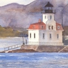New York, Hudson River, Esopus Lighthouse, lighthouses