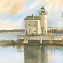 New York, lighthouses, Hudson River, Rondout