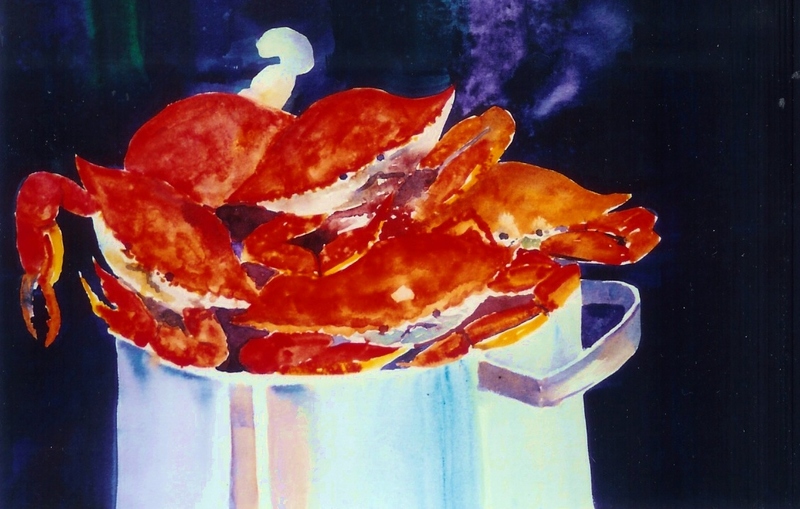 crabs, steamed crabs, pot, cooking crabs